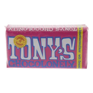 Tony's Chocolonely Crackling Chocolate White Himbeere, FT 3 x 180 Gramm