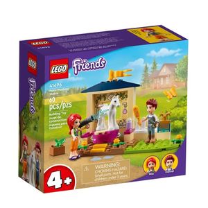 LEGO 41696 Friends Ponypflege, Pferdestall mit Pferd-Figur und Mia Mini-Puppe