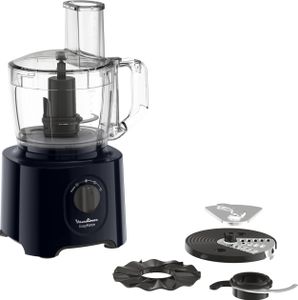 Moulinex FP242810 Küchenmaschine 800 W 2,4 l Schwarz, Transparent