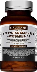 Singularis Superior Cytrynian magnezu + witamina B6 120 tabletek