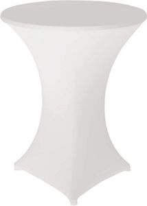 (Weiß) 80X 110cm Stehtischhusse Stretch Husse für Bistrotisch Stehtisch Stehtischhussen