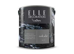 ELLE DECORATION by Crown Premium Matt Wandfarbe 2,5 L Farbwahl, Farbe:No.173 Rock Solid