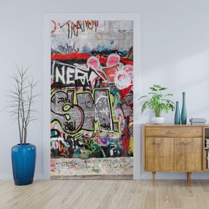 Türtapete Graffiti 3 M0027 – 80 x 200cm / selbstklebende Dekorfolie