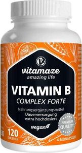 Vitamin B Complex extra vysoká dávka vegan tbl 120 ks