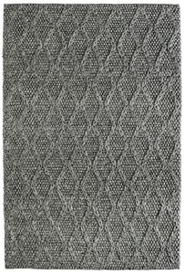 19027 Wollteppich Handgefertigt Graphit Grau 120x170 cm
