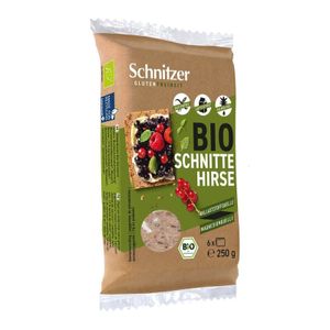 Schnitzer Schnitte Hirse -- 250g x 6 - 6er Pack VPE