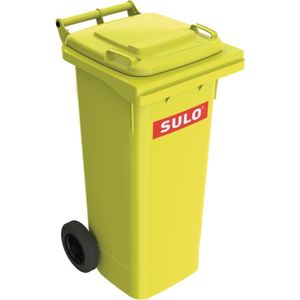 Sulo Mülltonne, 80 Liter Farbe gelb, Niederdruck-PE, Rad-D. 200 mm (80 Sulo gelb)