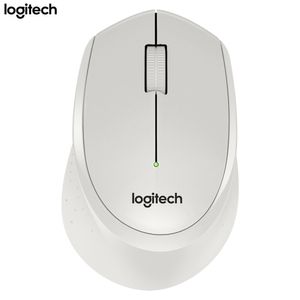 Logitech M330 2,4-GHz-Funkmaus, ergonomische Mute-Maus mit 2,4-G-Nano-Empfänger, Plug-and-Play für Desktop-Computer, Laptop, Weiß