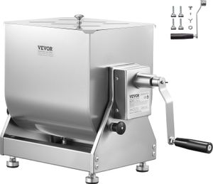 Ręczny mikser do mięsa VEVOR 15 L z przechylanym pojemnikiem (maksymalne mieszanie 6,8 kg mięsa), mikser do mięsa z przekładnią redukcyjną, ręczny mikser do mięsa mielonego Ręczny mikser do mięsa VEVOR 15 L z przechylanym pojemnikiem (maksymalne mieszanie 6,8 kg mięsa), mikser do mięsa z przekładnią redukcyjną, ręczny mikser do mięsa mielonego