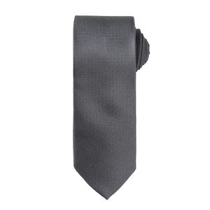 Pánská kravata s jemným vaflovým vzorem (2 ks/balení) RW6942 (jedna velikost) (tmavě šedá)