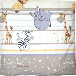 Primawela Deko Kissenbezug Bezug für Baby Kind für Kissen 80x80 cm 25. Safari Beige
