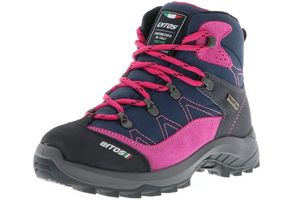 LYTOS Kinder Mädchen Wanderschuhe Trekkingschuhe Outdoor blau/pink/schwarz, Größe:35, Farbe:Blau