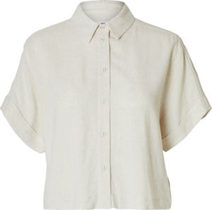 SELECTED FEMME Bluse elegant Knopfleiste Hemdkragen Kurzarm Größe: 38