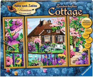 Ravensburger Malen nach Zahlen - Jeder kann malen (Mal-Sets) Zauberhaftes Cottage