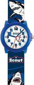 Scout Kinder Uhr Lernuhr Crystal - Shark Jungen 280305032