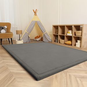 Kinderteppich Kinderzimmer Teppich Baby Spielteppich Flauschig Rutschfest Deko Grösse 100x200 cm