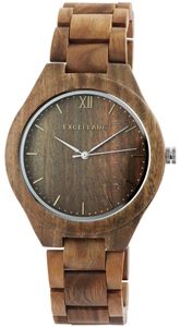 Excellanc Herren Uhr Holz 2800049-002 Holzuhr Armbanduhr Sandelholz