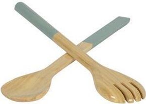 Bambus-Besteck-Set eisblau 27,5cm