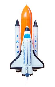 RAUMFÄHRE mit Treibstofftank 21cm Rückzug Licht Sound Space Shuttle Flugzeug Modell Spielzeug Kinder Geschenk 24