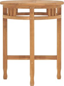 vidaXL Bistrotisch Ø60x60 cm Teak Massivholz