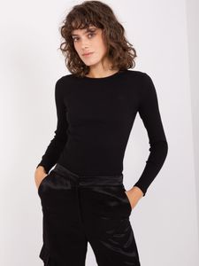 Basic Feel Good Langarm-T-Shirt für Frauen Inadina schwarz L/XL