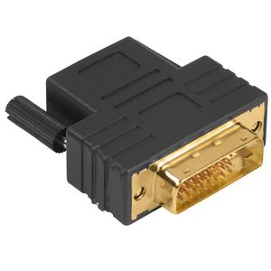 HAMA Adapter DVI-D-HDMI Stecker-Buchse Gold Schwarz