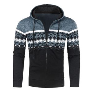 Herren Sweatjacken Kapuzenpullover Kapuzenjacke Reißverschluss Classic Hoodie Sweatshirt Denim Blue,Größe:EU L