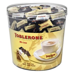 Toblerone Milk Dark White Miniatures Mix Box einzeln verpackt 904g