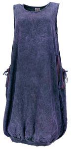 Boho Sommerkleid, Maxikleid aus Baumwolle - Violett, Damen, Kleider