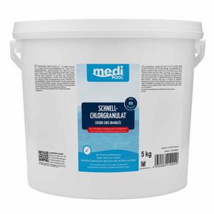 mediPOOL Schnell-Chlor Granulat Chlorgranulat Aktivchlor Poolreinigung Poolpflege Inhalt:5 kg