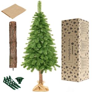 Künstlicher Weihnachtsbaum Kiefer Naturstamm Jutesack 180 cm