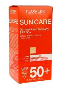 Floslek Sun Care-Schutzcreme SPF 50+ getönt - gemischte und fettige Haut 50ml