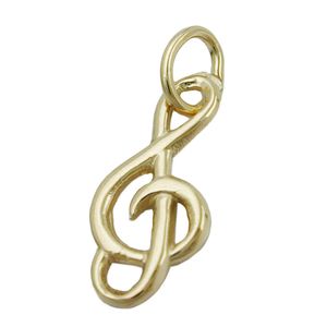 Prívesok 16x7mm Clef lesklý 14Kt ZLATO