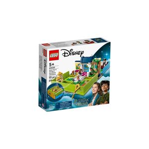 LEGO 43220 Disney Classic Peter Pan & Wendy – Märchenbuch-Abenteuer Spielzeug-Set, tragbares Spielset mit Micro-Puppen und Piratenschiff, Reise-Spielzeug für Kinder ab 5 Jahren