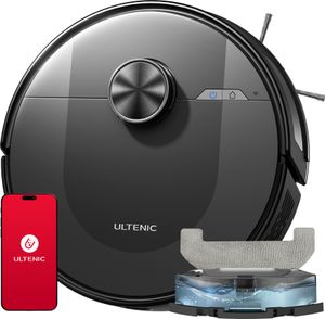 Ultenic DL10 Staubsaugerroboter mit Wischfunktion,150min Laufzeit,420W/5000pa,automatisches Aufladen,Sprachsteuerun ,LiDAR Lasernavigation,55db