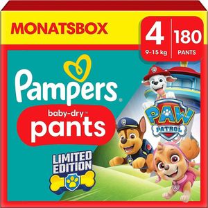 Pampers Baby-Dry Pants Paw Patrol Limited Edition Größe 4, 180 Windeln, 9kg - 15kg