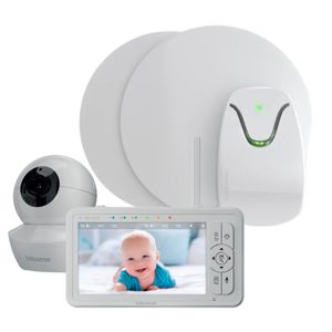 Babysense 5" HD Babyphone mit Kamera + Babysense 7 Atmungsmonitor mit 2 Sensormatten