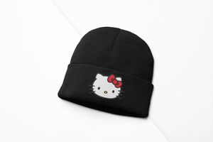 Uni zimné čiapky Hello Kitty Cute Cat Beanie zimná čiapka roztomilá ázijská mačka