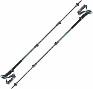 Leki Makalu Lite AS Black/Dark Anthracite/Petrol 100 - 135 cm Turistické palice