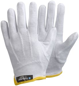 Ejendals TEGERA 8127, Workshop gloves, Weiß, Baumwolle, PVC, Erwachsener, Erwachsener, Unisex