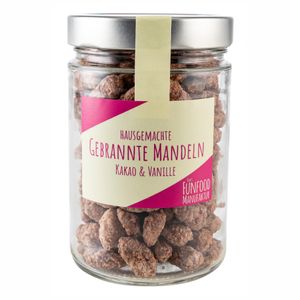 Gebrannte Mandeln | Kakao, Vanille | vegan | 300g Glas