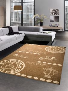 Teppich Sisal Optik Küchenläufer Küchenteppich Coffee braun Größe - 60x110 cm