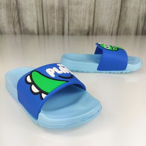 Badelatschen Kinder Badeschuhe Pantoletten Sport Slippers Dino Hellblau Gr.29