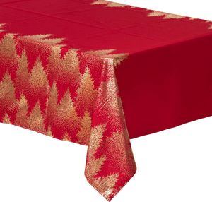 Weihnachtstischdecke "Colorama de Noël" Motiv Tannenbäume 140 × 360 cm