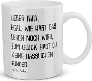 22Feels Papa Geschenk von Sohn Vatertag Vater Tasse Geburtstag Weihnachten Kaffeetasse Männer Herrentag Geschenkidee