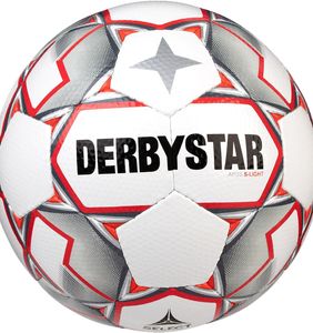 Derbystar fotbalový míč Apus S-Light white grey red velikost 3