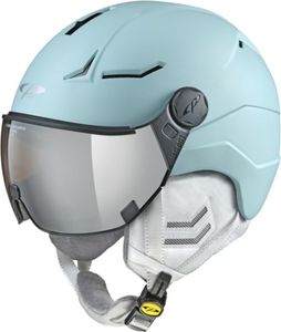 cp helmets cp coya+  Damen-Skihelm mit Visor, Farbe/Glas:glacier soft touch / dl vario silver mirror, Helmgröße:Gr. 56-58 cm