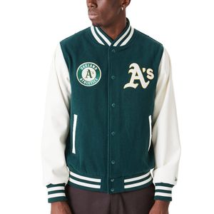 New Era - MLB Oakland Athletics Heritage Varsity Jacke : Grün XL Farbe: Grün Größe: XL