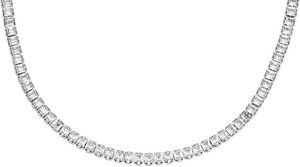 Fossil Halskette Damen Heritage D-Link Glitz Edelstahl 50 cm JA7271040