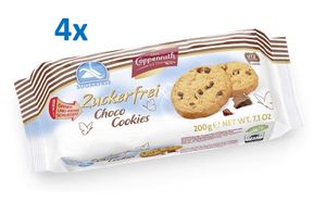 Coppenrath Zuckerfrei Choco Cookies 4er Pack (4x200g)